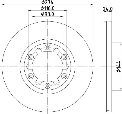 Pagid 54363 - Тормозной диск autospares.lv