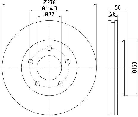 Pagid 54300 - Тормозной диск autospares.lv