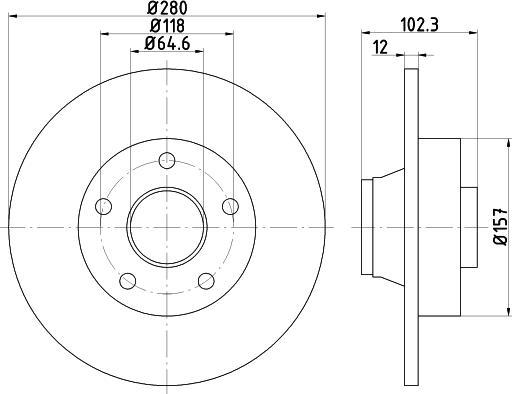 Pagid 54316 - Тормозной диск autospares.lv