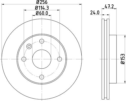 Pagid 54336 - Тормозной диск autospares.lv