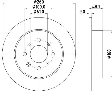 Pagid 54254 - Тормозной диск autospares.lv