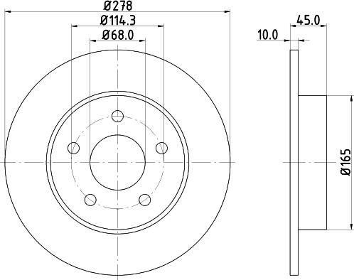 Pagid 54257 - Тормозной диск autospares.lv