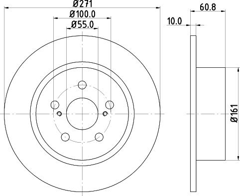 Pagid 54265 - Тормозной диск autospares.lv