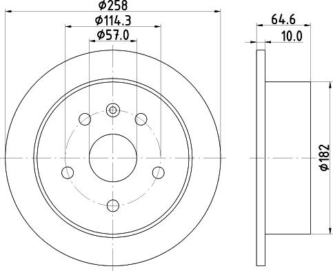 Pagid 54289 - Тормозной диск autospares.lv