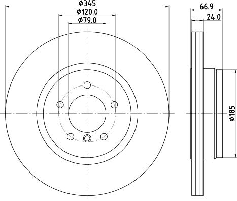 Pagid 54232 - Тормозной диск autospares.lv