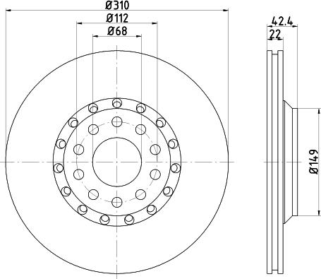 Pagid 54224 - Тормозной диск autospares.lv