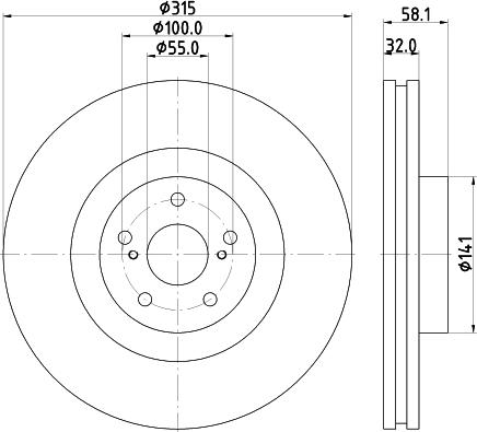 Pagid 54797 - Тормозной диск autospares.lv