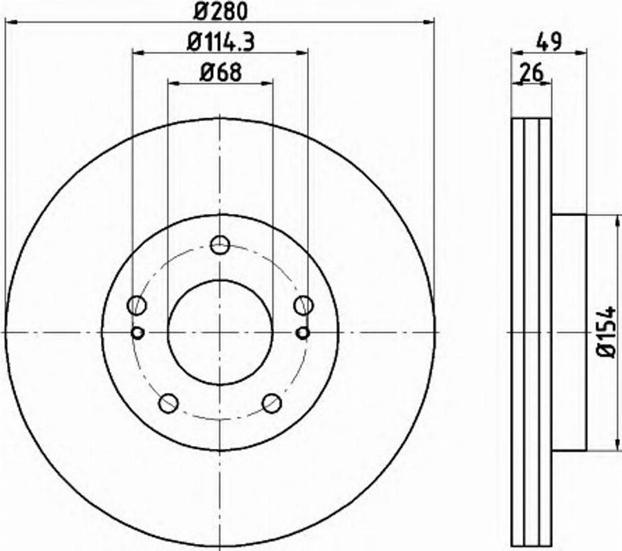 Pagid 54790PRO - Тормозной диск autospares.lv