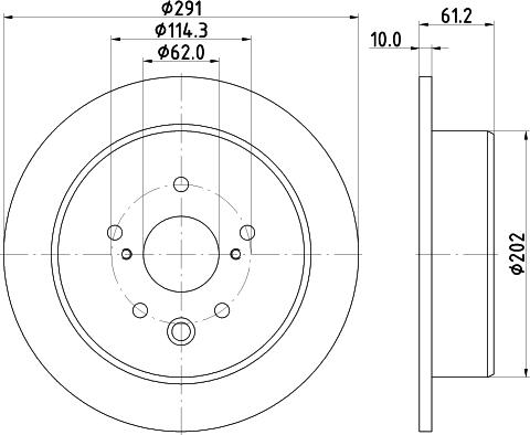 Pagid 54798 - Тормозной диск autospares.lv