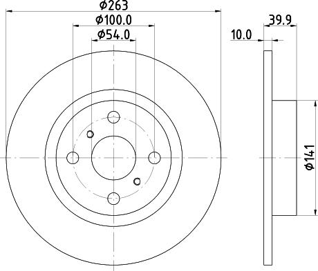 Pagid 54793 - Тормозной диск autospares.lv