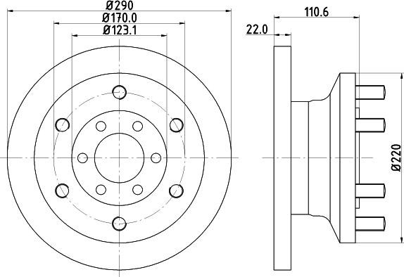 Pagid 54754 - Тормозной диск autospares.lv