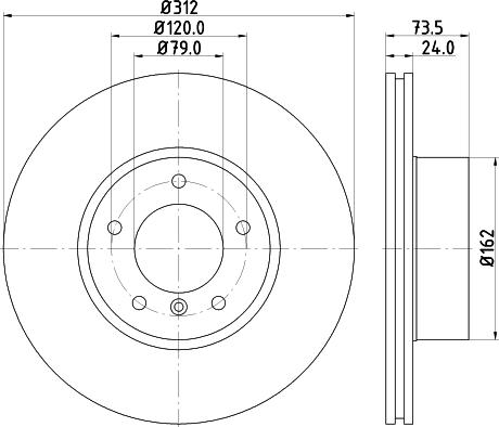 Pagid 54761 - Тормозной диск autospares.lv