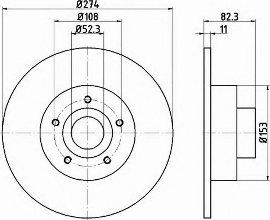 Pagid 54714PRO - Тормозной диск autospares.lv