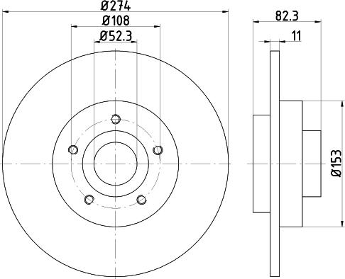 Pagid 54714 - Тормозной диск autospares.lv