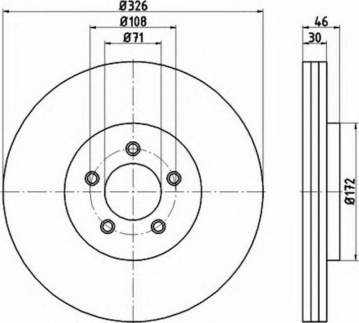 Pagid 54735PRO - Тормозной диск autospares.lv