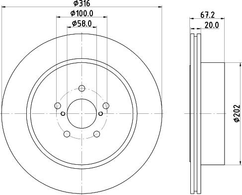 Pagid 54737 - Тормозной диск autospares.lv