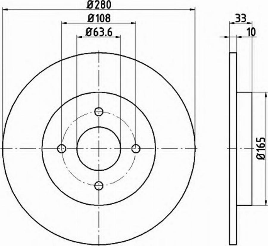 Pagid 54724PRO - Тормозной диск autospares.lv