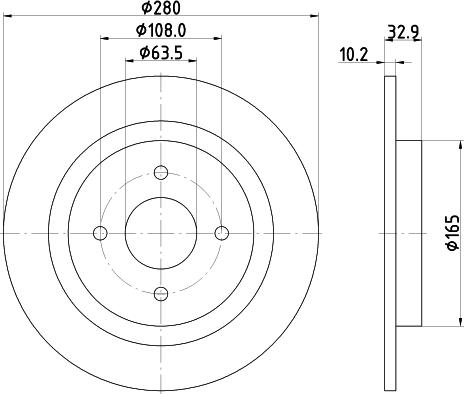 Pagid 54724 - Тормозной диск autospares.lv