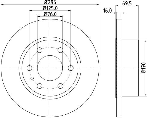 Pagid 54775 - Тормозной диск autospares.lv