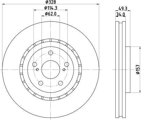 Pagid 55942 - Тормозной диск autospares.lv