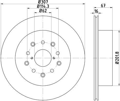 Pagid 55405 - Тормозной диск autospares.lv