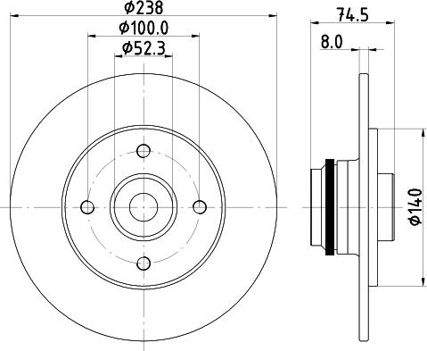 Pagid 55421 - Тормозной диск autospares.lv