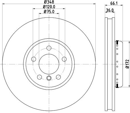 Pagid 55538 - Тормозной диск autospares.lv