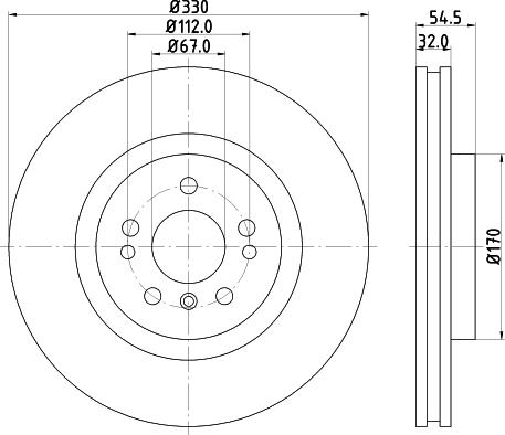 Pagid 55604HC - Тормозной диск autospares.lv