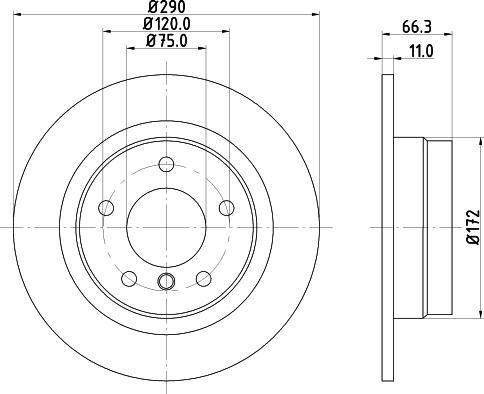 Pagid 55610 - Тормозной диск autospares.lv