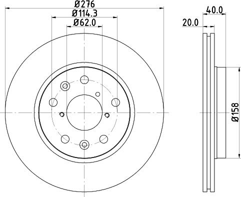 Pagid 55047 - Тормозной диск autospares.lv