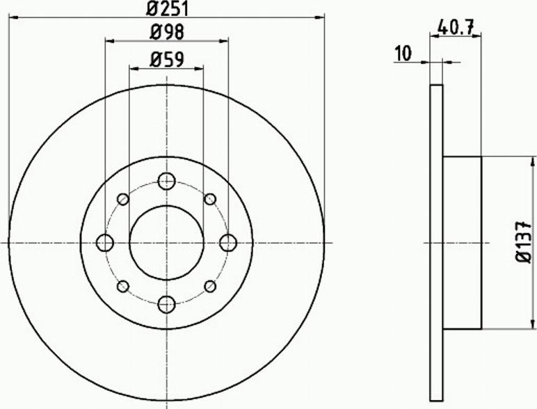 Pagid 55023PRO - Тормозной диск autospares.lv