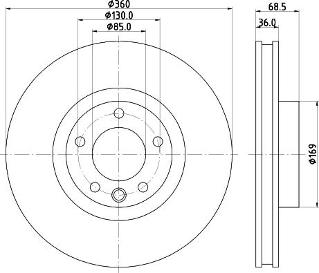 Pagid 65122 - Тормозной диск autospares.lv