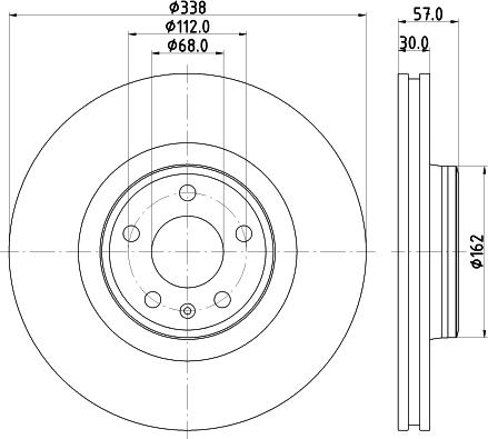 Pagid 55826HC - Тормозной диск autospares.lv