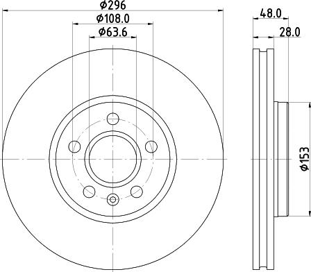Pagid 55875HC - Тормозной диск autospares.lv