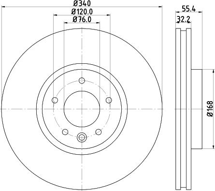 Pagid 55303 - Тормозной диск autospares.lv