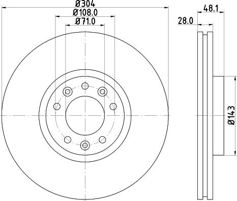 Pagid 55323 - Тормозной диск autospares.lv