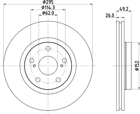 Pagid 55224 - Тормозной диск autospares.lv