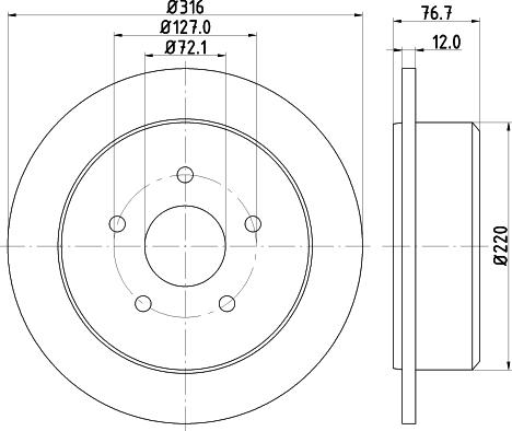 Pagid 55277 - Тормозной диск autospares.lv