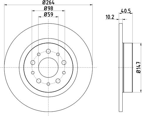 Pagid 55717 - Тормозной диск autospares.lv