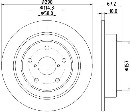 Pagid 55732 - Тормозной диск autospares.lv