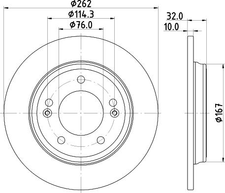 Pagid 56144 - Тормозной диск autospares.lv