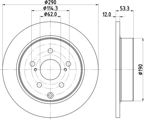 Pagid 56142 - Тормозной диск autospares.lv