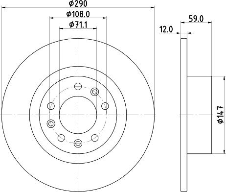 Pagid 56136 - Тормозной диск autospares.lv