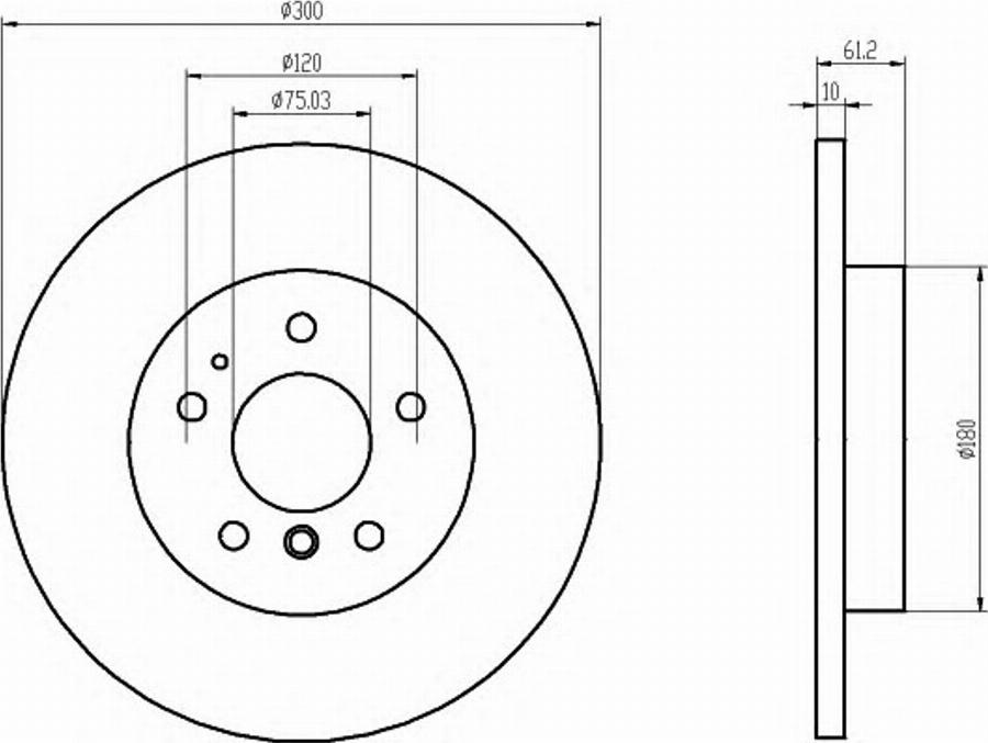 Pagid 50411PRO - Тормозной диск autospares.lv