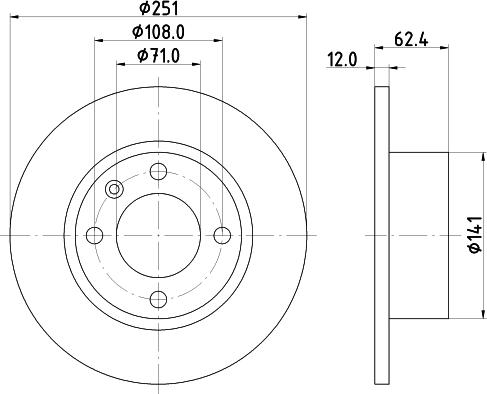 Pagid 50623 - Тормозной диск autospares.lv