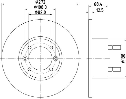 Pagid 50105 - Тормозной диск autospares.lv