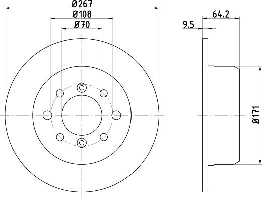 Pagid 50101 - Тормозной диск autospares.lv