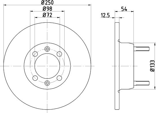Pagid 50111 - Тормозной диск autospares.lv