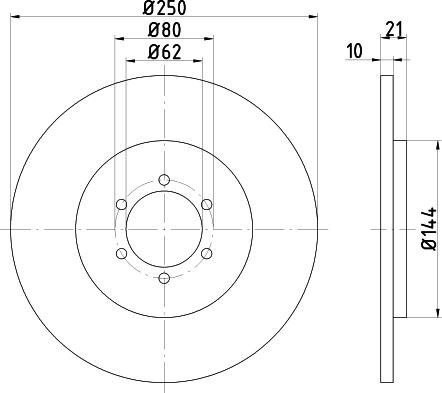 Pagid 50112 - Тормозной диск autospares.lv