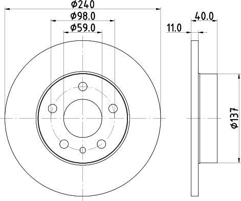 Pagid 50125 - Тормозной диск autospares.lv